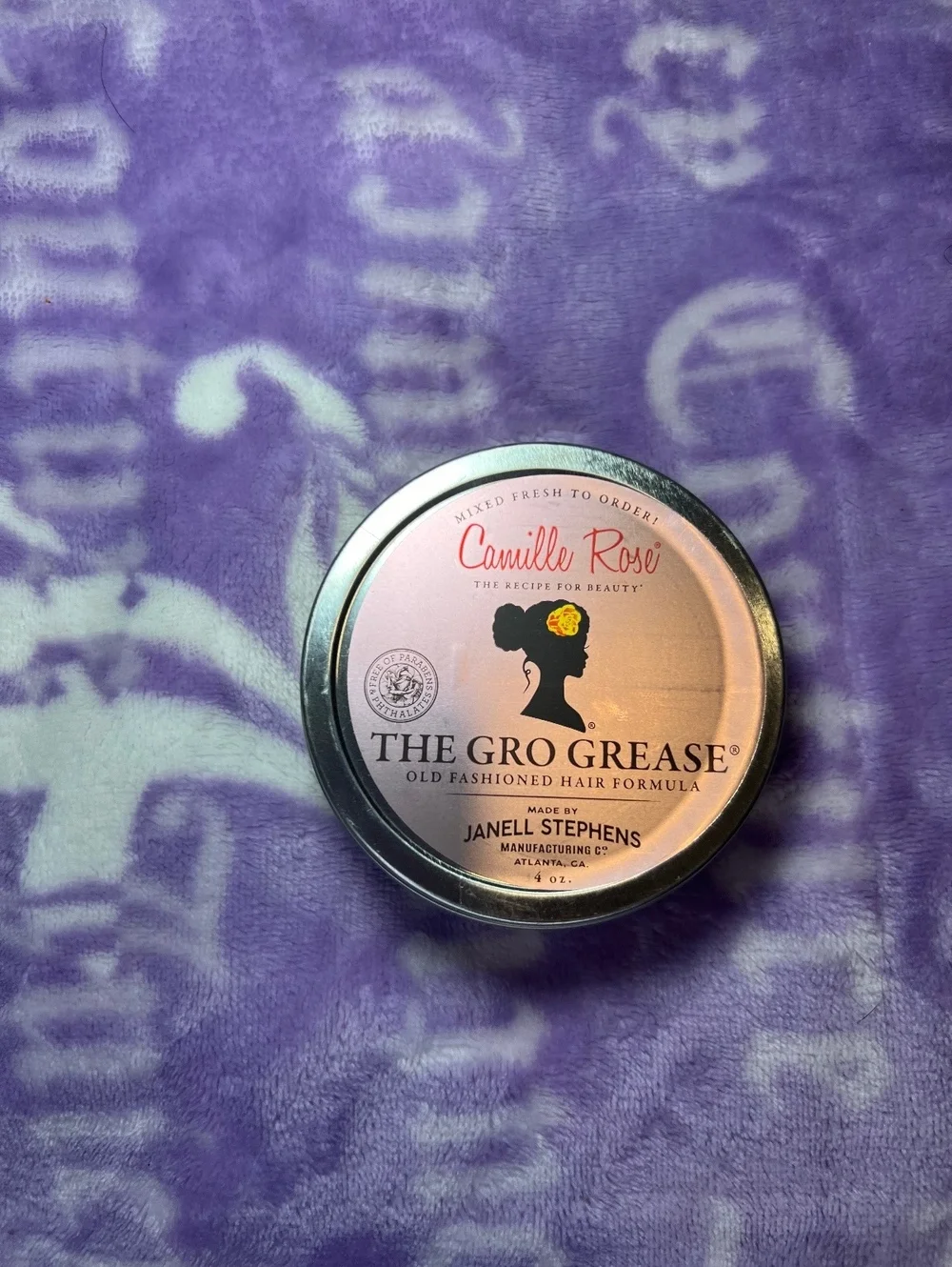 Camille Rose The Gro Grease Hair Formula 4 oz New
